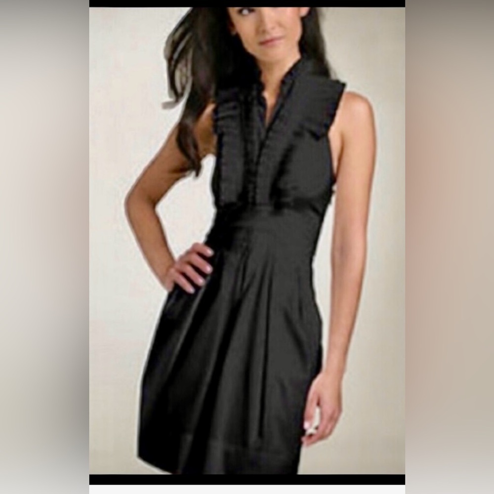 BCBGMaxAzria Black Silk Dress